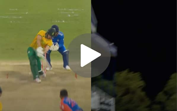 [Watch] Miller Goes Wild With A 110-Metre Six Out Of The Ground vs Varun Chakaravarthy